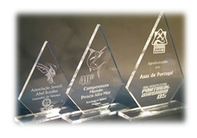 Trofeos en acrilico